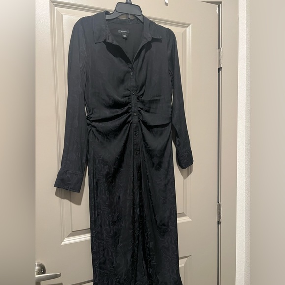 Halogen Marbleized Long Sleeve Shirt Dress - Picture 3 of 8